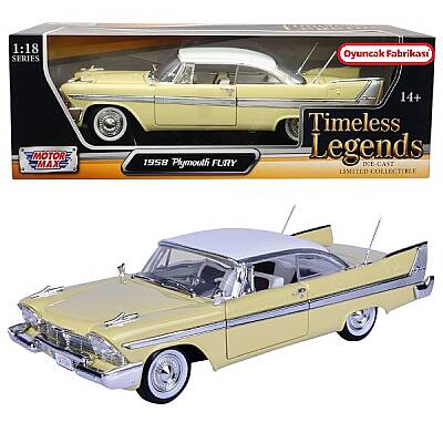 Motormax Model Araba 1:18 1958 Plymouth Fury - 1