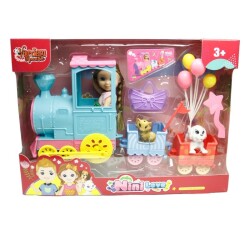 Nini Love Oyuncak Bebekli Köpekli Tren Set - 2