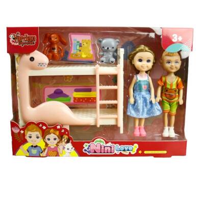 Nini Love Ranzalı Oyuncak Bebek Set - 1