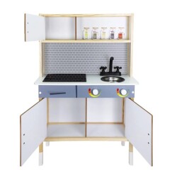 Okutan Büyük Boy Oyuncak Ahşap Mutfak Oyun Seti 102x70x29 Cm - 2