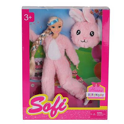 Oyuncak Bebek Peluş Tavşan Kostümlü Manken Bebek Sevimli Moda Bebek - 1