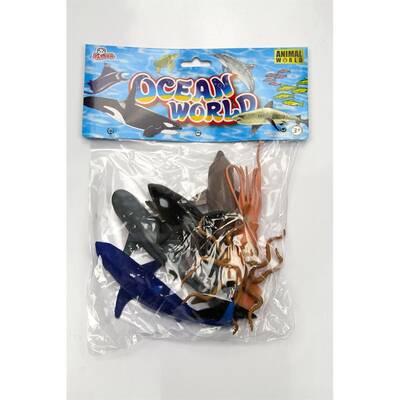 Oyuncak Deniz Hayvan Seti 13 Cm 6 Adet - 3