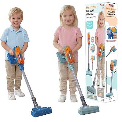 Oyuncak Elektrikli Süpürge 70 Cm Sesli 2'si 1 Arada Dikey ve El Süpürgesi Çocuk Evcilik Oyuncağı 3 Yaş+ - 1