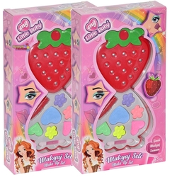 Oyuncak Gerçekten Sürülebilen Oyuncak Makyaj Seti Tekli Çilek Kutu Kapanabilir - 2