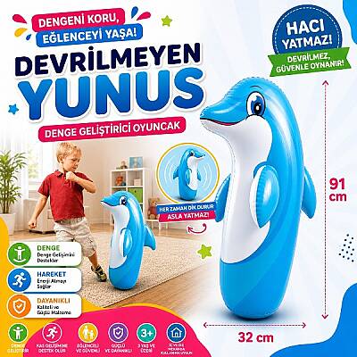 Oyuncak İntex Şişme Hacı Yatmaz Yunus Balığı - 1