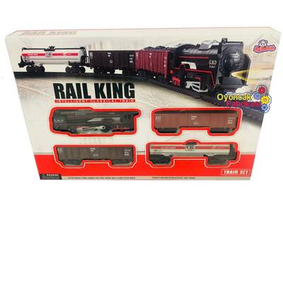 Oyuncak Klasik Ekspres Tren Seti 18 Parça (Rail King) - 4