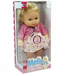 Oyuncak Melis Bebek Komple Et bebek Türkçe Sesli 35 Cm - Vardem Oyuncak