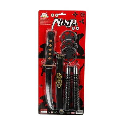 Oyuncak Ninja Savaşçı Seti 6 Parça - 1