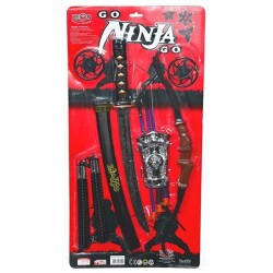 Oyuncak Ninja Seti Kılıç Yay Seti Mınçıka 3' lü Set - 2