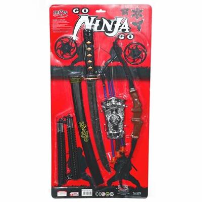 Oyuncak Ninja Seti Kılıç Yay Seti Mınçıka 3' lü Set - 2