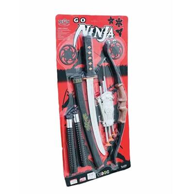 Oyuncak Ninja Seti Kılıç Yay Seti Mınçıka 3' lü Set - 3