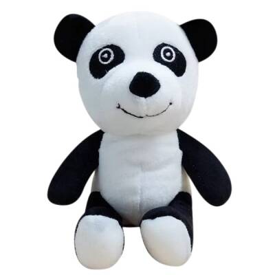 Oyuncak Oturan Minik Peluş Panda 15 cm - 1