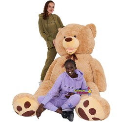 Oyuncak Peluş Ayı 2.5 Metre Devasal Mega Büyük Boy Kocaman Peluş Ayıcık 250 cm - 4