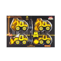 Oyuncak Sök Tak İnşaat Araçları Seti 4' lü Set - ZEON