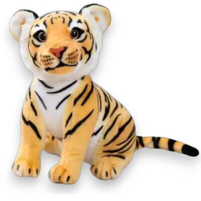 Peluş Oyuncak Oturan Yavru Kaplan 30 Cm - 1