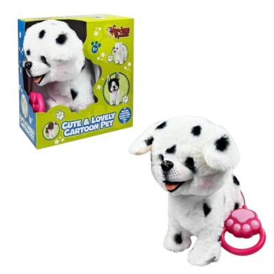 Pelüş Tasmalı Yürüyen-Havlayan Benekli Köpek - 1