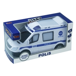 Pilli Işıklı Sesli Hareketli Oyuncak Polis Arabası - Vardem Oyuncak