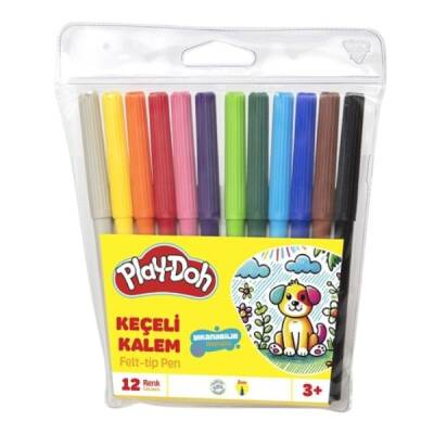 Play Doh Keçeli Kalem 12 Renk 2 MM (PVS) Paket - 1