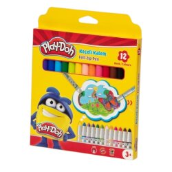 Play Doh Keçeli Kalem 12 Renk Karton Kutu 5 MM - Play-Doh