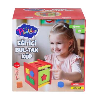 Play Wood Eğitici Ahşap Eğitici Bultak Küp - 1