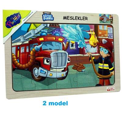 PlayWood 20 Parça Kış Mevsimi Ahşap Çocuk Puzzle Ahşap Eğitici Yapboz 4 Model - 3