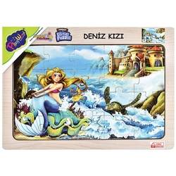 PlayWood Ahşap Eğitici Puzzle Deniz Kızı 20 Parça - 2