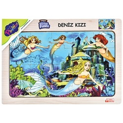 PlayWood Ahşap Eğitici Puzzle Deniz Kızı 20 Parça - 3