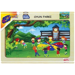 PlayWood Ahşap Puzzle Oyun Parkı 20 Parça Ahşap Eğitici Yapboz - 4