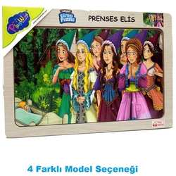 PlayWood Eğitici Ahşap Puzzle Prenses Elis 20 Parça - 1