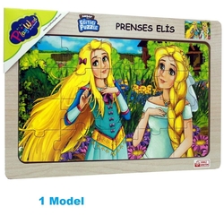 PlayWood Eğitici Ahşap Puzzle Prenses Elis 20 Parça - 2