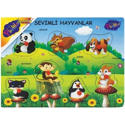 PlayWood Eğitici Ahşap Tutmaçlı Yer Bulma Oyunu Sevimli Çiftlik ve Kümes Hayvanları - 2