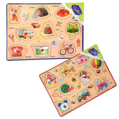 PlayWood Eğitici Ahşap Tutmalı Karışık Serisi - 1