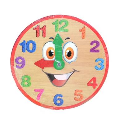 Playwood Ahşap Saat Eğitici Renkli Saat - 2