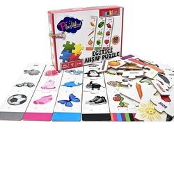 PlayWood Okul Öncesi Eğitici Ahşap Puzzle Renkler 60 Parça - 2