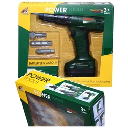 Power Tools Usta Tamirciler Oyuncak Pilli Matkap Seti - Miajima