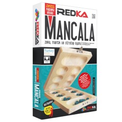 Redka Ahşap Kapaklı Mangala Oyunu - Redka