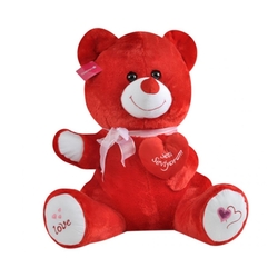 Selay Oyuncak Fularlı Kalpli Love Peluş Ayıcık 60 Cm 4 Renk - 2