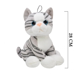 Selay Oyuncak Peluş Kedi Cam Gözlü 28 Cm - 2