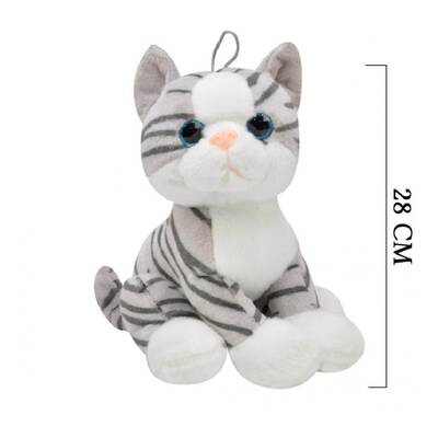 Selay Oyuncak Peluş Kedi Cam Gözlü 28 Cm - 2