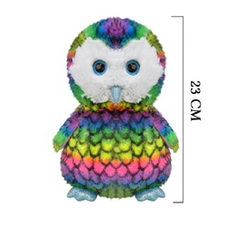 Selay Oyuncak Renkli Peluş Baykuş 23 Cm - 3