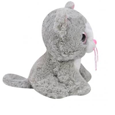 Selay Oyuncak Sevimli Minik Peluş Kedi 23 Cm - 4