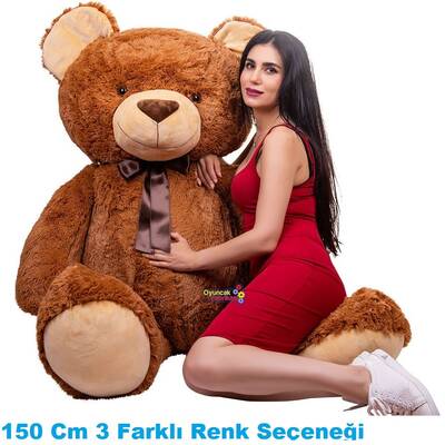 Sevimli Yorgun Peluş Ayı 1.5 Metre Mega Boy Kocaman Ayıcık - 2
