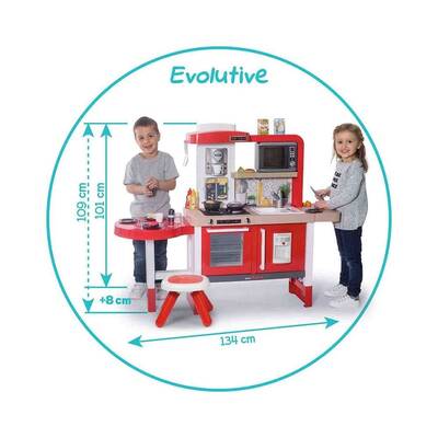 Smoby Tefal Evolutive Gurme Oyuncak Mutfak Seti 43 Aksesuarlı Sesli - 2