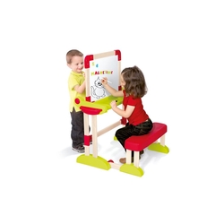Smoby Yazı Tahtası Çift Taraflı Sandalyeli Modulo Space Desk 028112 - 3
