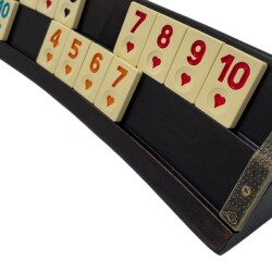 Star Premium Taşıma Çantalı Masif Ahşap Oval Okey Takımı Melamin Taşlı - 3
