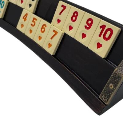 Star Premium Taşıma Çantalı Masif Ahşap Oval Okey Takımı Melamin Taşlı - 3