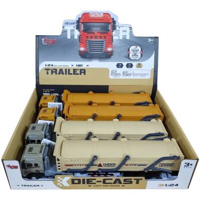 Sürtmeli Tanker Taşıyan Tır Die-Cast Işıklı ve Sesli - 1