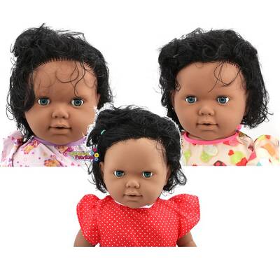 Türkçe Konuşan Natina Büyük Oyuncak Esmer Et Bebek Saçlı 60 Cm - 2