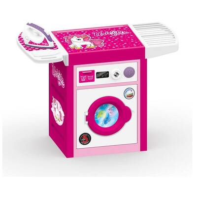 Unicorn Oyuncak Çamaşır Makinesi ve Ütü Seti Sesli Pembe - 3