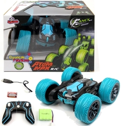 Uzaktan Kumandalı Full Fonksiyon 2.4 Ghz 1:16 Şarjlı Atom Max Acrobat Araba HB-NB1603 Mavi - 1